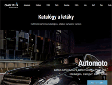 Tablet Screenshot of katalog.garmin.sk
