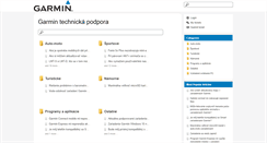 Desktop Screenshot of podpora.garmin.sk