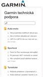 Mobile Screenshot of podpora.garmin.sk