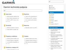 Tablet Screenshot of podpora.garmin.sk