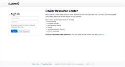 Desktop Screenshot of dealers.garmin.com